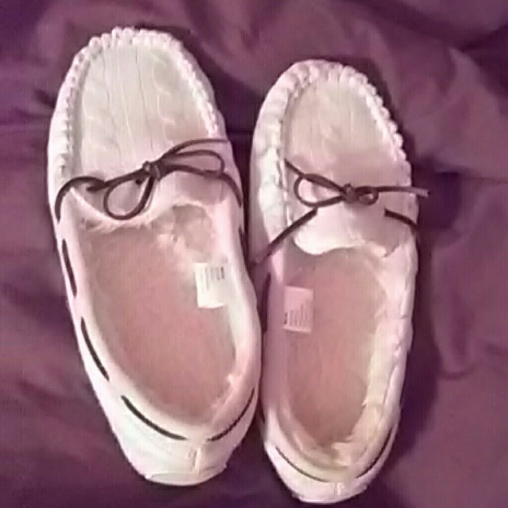 White moccasins